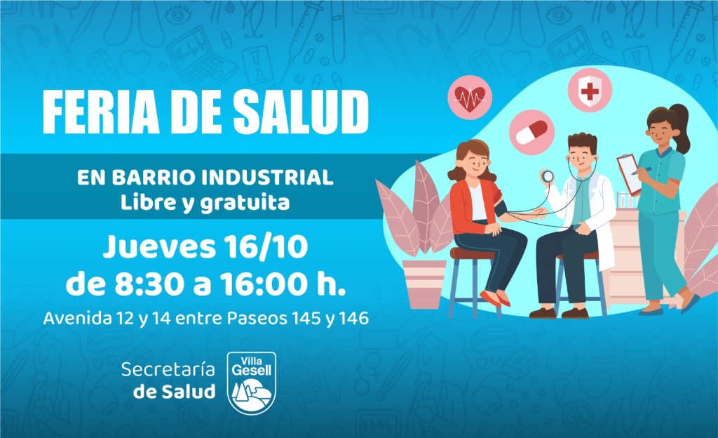 Este jueves se realizará la Feria de Salud en el barrio industrial
