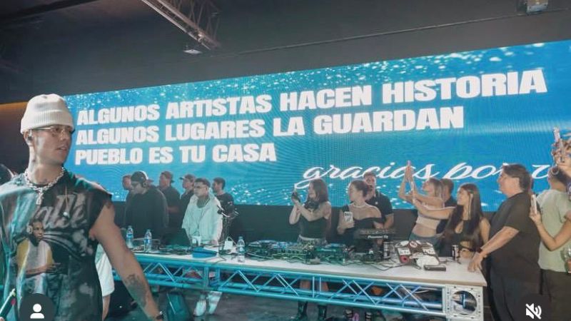 El Duki se presentó en Villa Gesell